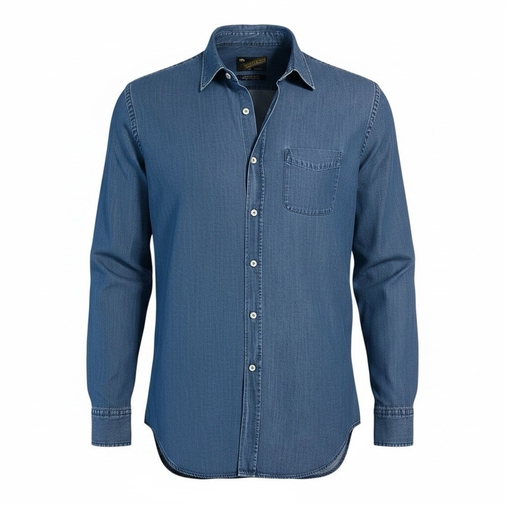 Onward Reserve Reserve Label Shirt Mens XXL Blue 100% Lyocell Denim Look Soft